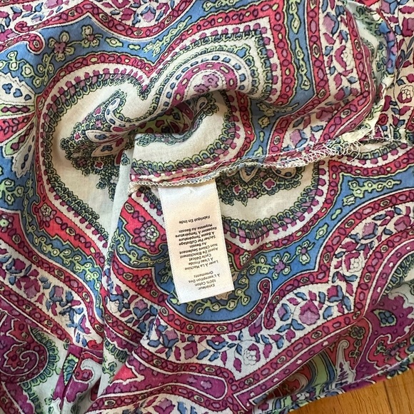 Talbots Multicolor Paisley Button Down Shirt - Picture 4 of 7